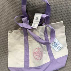 Trader Joes Tote Bag Purple
