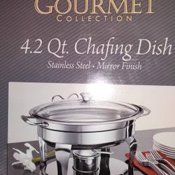 New 4.2 Stainless Mirror Oval Chafing Dish W Lid 