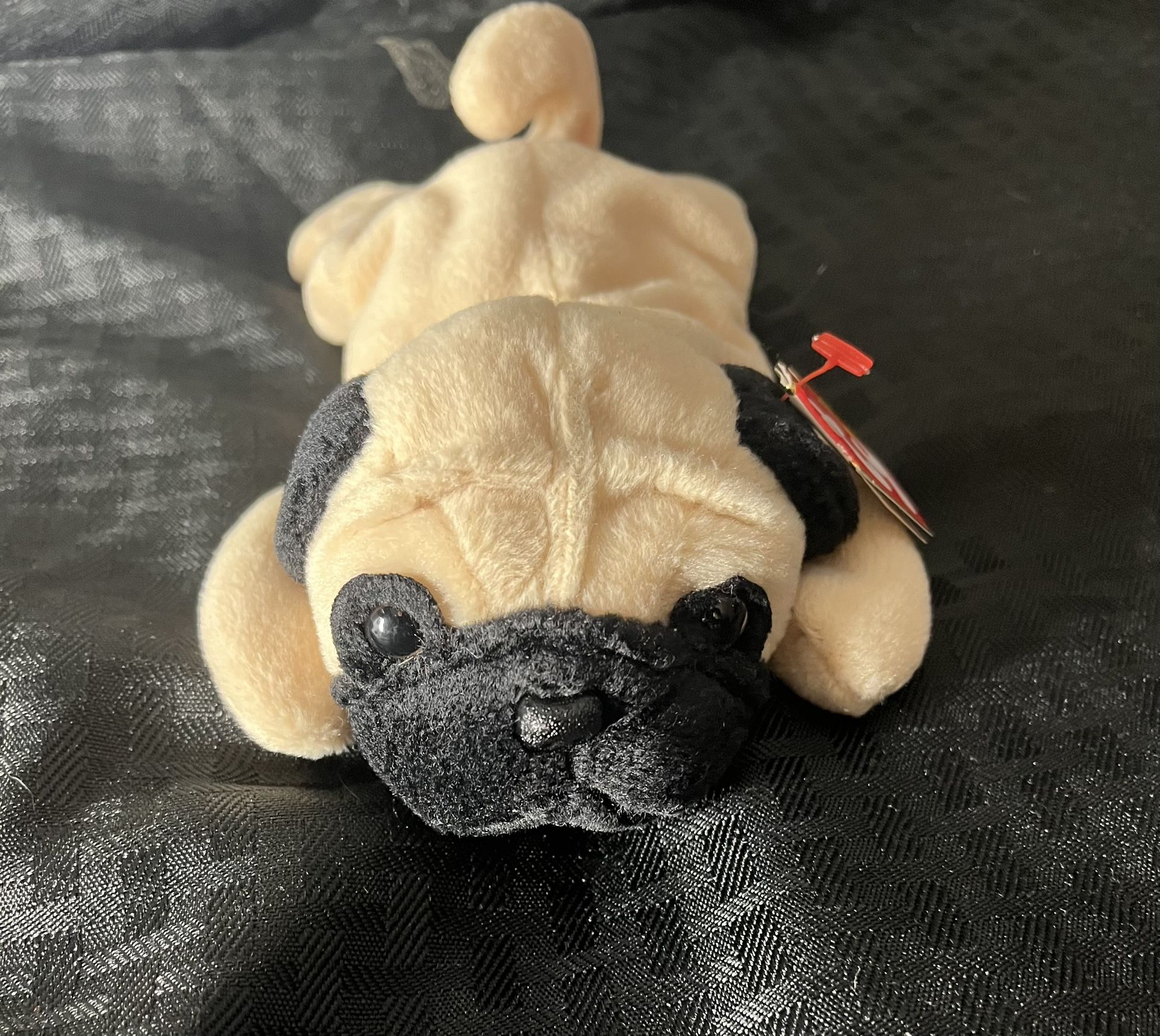 1996 Ty Beanie Baby Pugsly Dog (ERRORS)