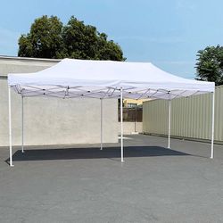 (NEW) $185 Heavy Duty 10x20 FT Ez Pop Up Canopy Outdoor Party Tent Instant Shades w/ Carry Bag