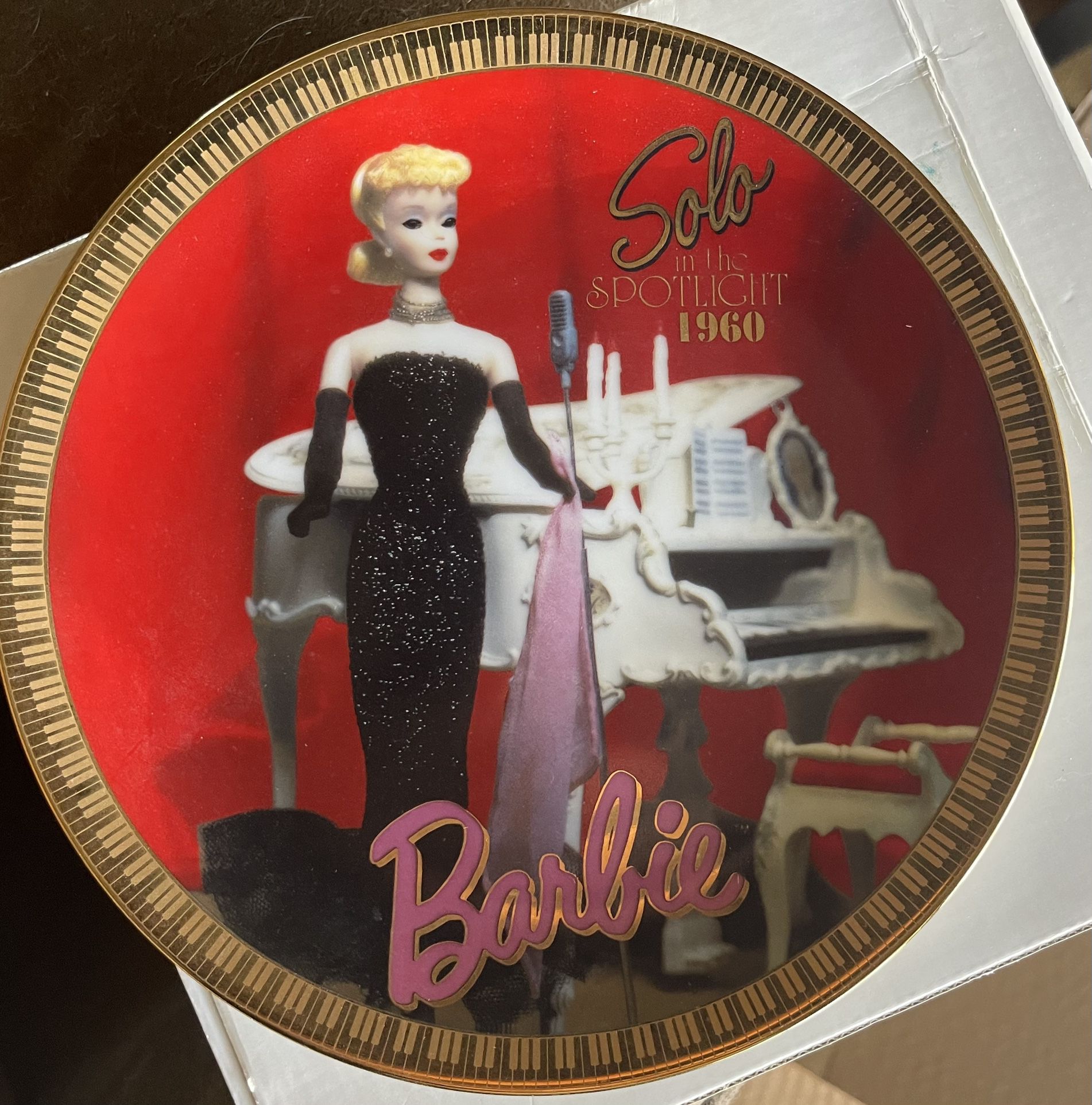 Barbie Solo On The Spotlight, Collector Plate