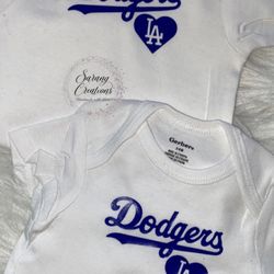 Dodgers Baby Onsies