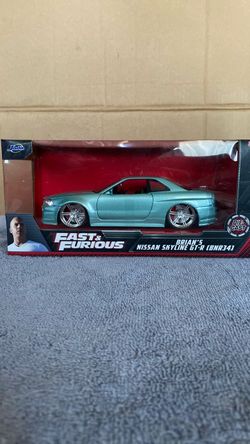 Jada Fast & Furious Brian's Nissan Skyline GT-R BNR34 Die-Cast