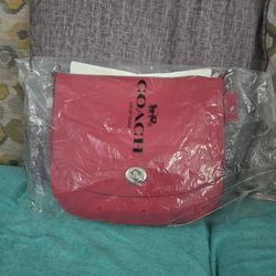 Coach Red Leather Purse NEW