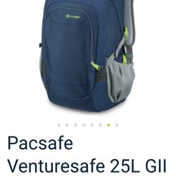 PacSafe BLUE Venturesafe G2 15 Liter Anti Theft ( RFID SAFE ) Travel Backpack/Daypack USED...asking $40.00