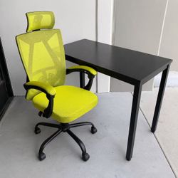 New In Box 40x20x30 Inch Tall Office Computer Desk Table With Chair Furniture Combo Set 