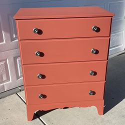 Brick Red Solid Wood Dresser PRICE FIRM $200