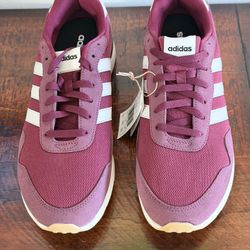 Adidas Run 60s 4.0 Sneakers Men’s Size 11.5  Maroon White Running Shoes New