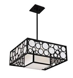 Metropolitan N7753-143 Mosaic Modern Oil Rubbed Bronze Hanging Pendant Light