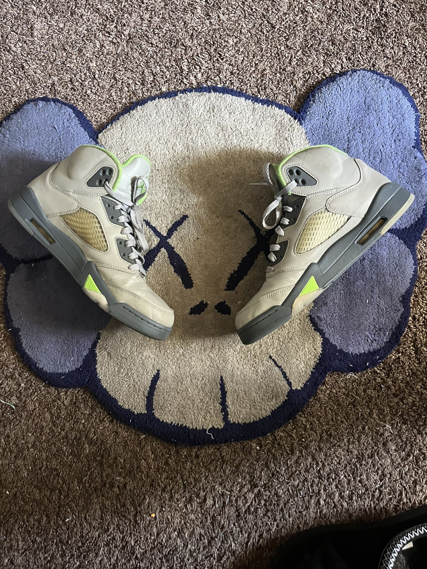 JORDAN 5s GREEN  BEAN  SNEAKERS