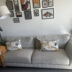 City Furniture Wesley Gray Fabric Sofa