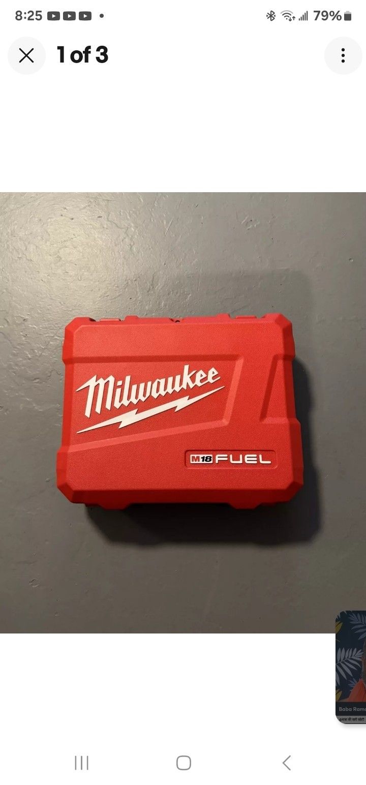 Milwaukee 2904-22 TOOL CASE ONLY For M18 18v Fuel 1/2" Hammer Drill 2904-20 New, FIRM
