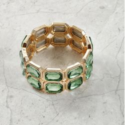 Blue Gemstone Stretch Bracelet