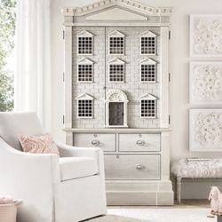 Vintage Dollhouse Cabinet / Bookshelf – Statement Piece