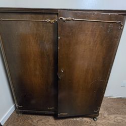 Wood Armoire Dresser Closet 