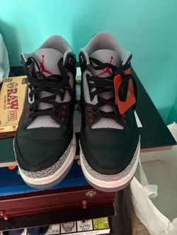Air Jordan 3 Black Cement Sneakers