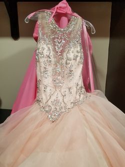 Blush quincenera dress