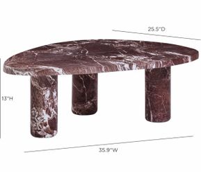 Faux Marble Coffee Table