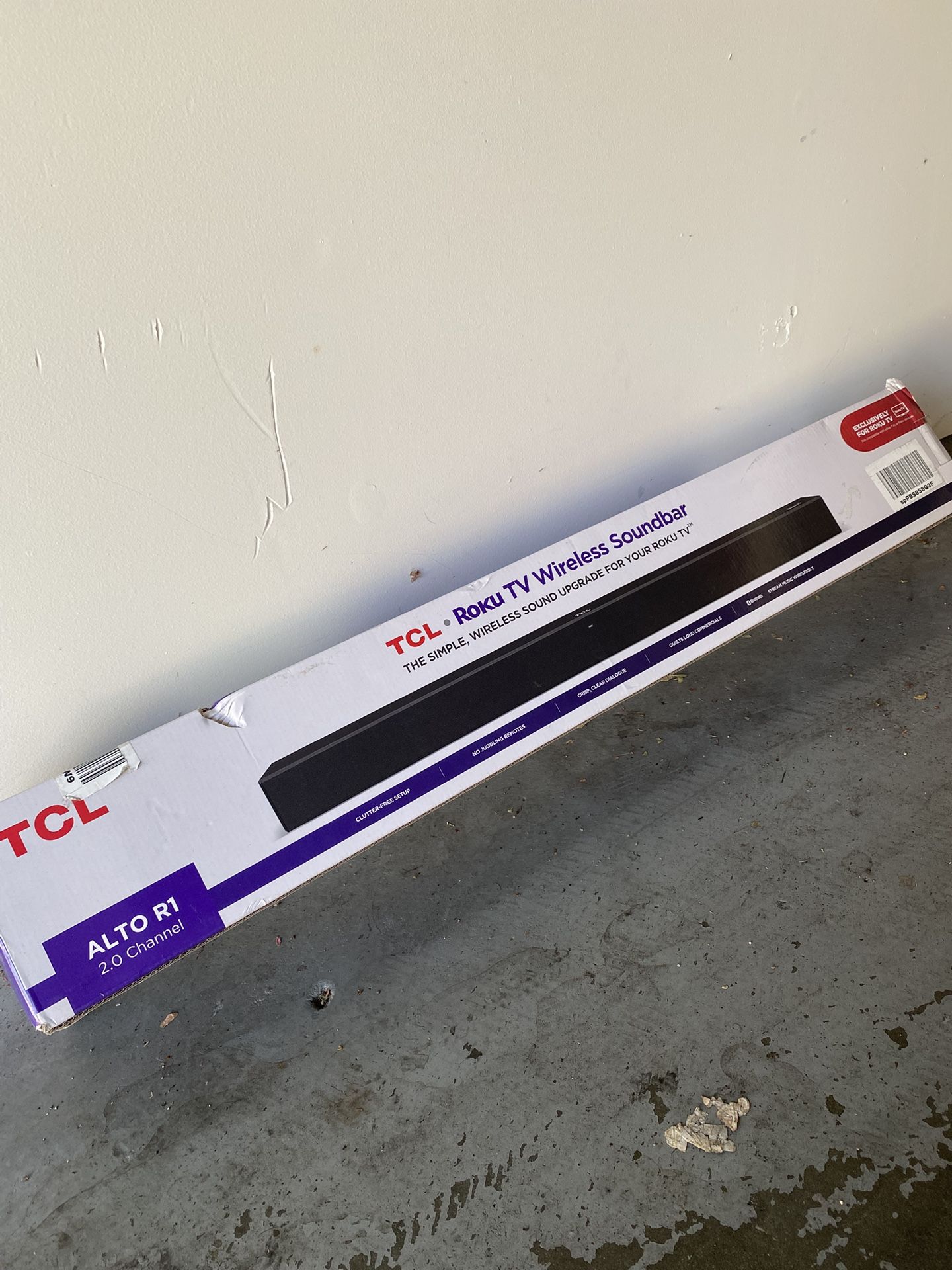 TCL Alto R1 Wireless 2.0 Channel Sound Bar for Roku TV