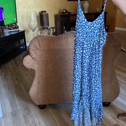 Blue summer dress extra large