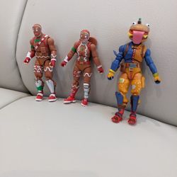 Fortnite Beef Boss and Gingerbread Merry Marauders Action Figures