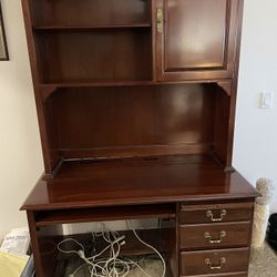 Ethan Allen Hutch And Computer Desk