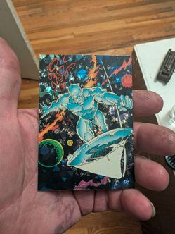 1992 Comic Images Marvel Silver Surfer All-Prism Promo Card Vintage