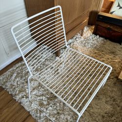 White Metal Designer MCM Hay Chair