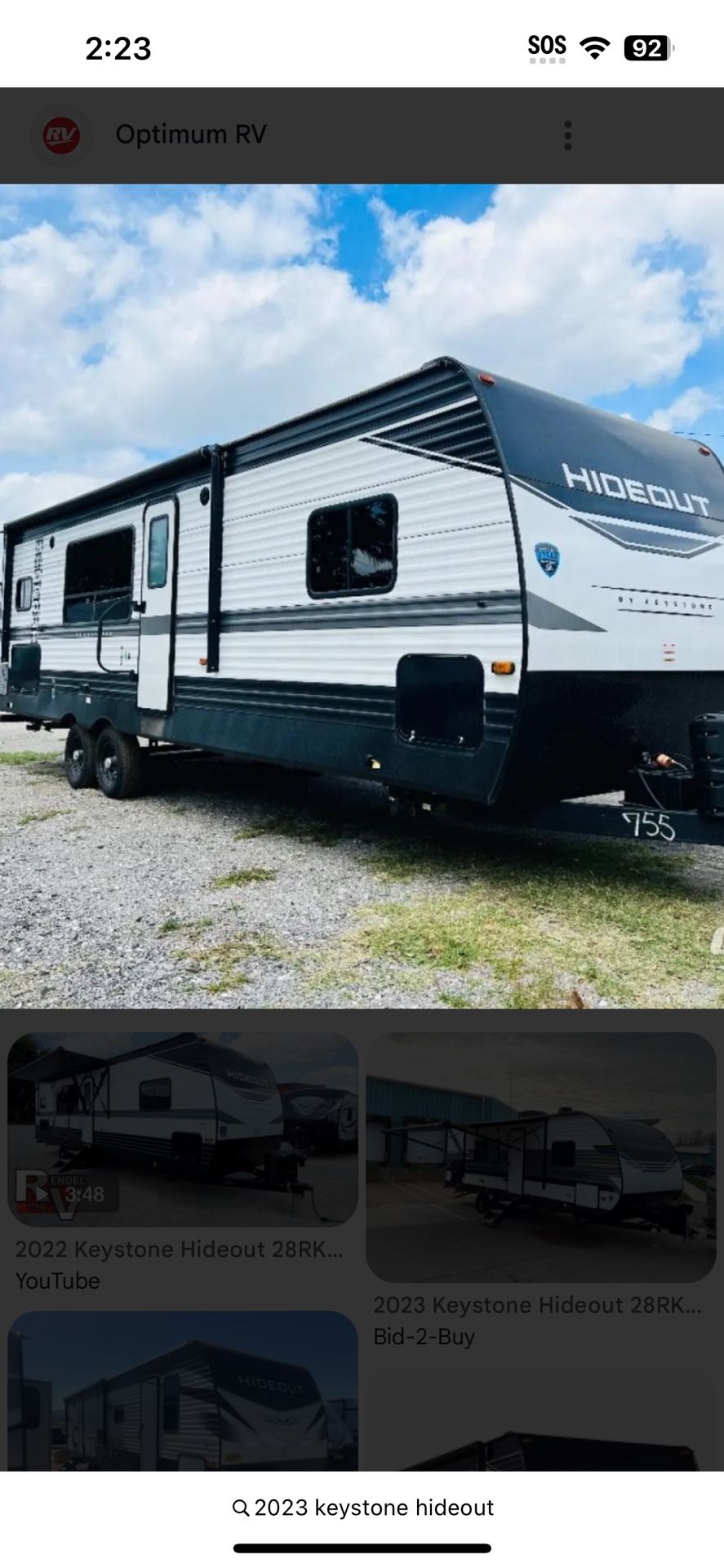 2022 keystone hideout
