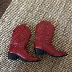 Red Kids Cowboy Boots