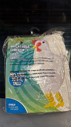 Inflatable Chicken Costume Child One Size