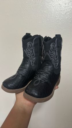 Black toddler cowboy boots