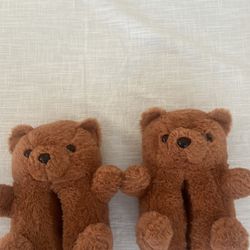 Teddy Bear Slippers Size 7/8 