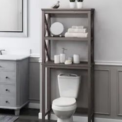 Over-the-Toilet Storage (Grey)