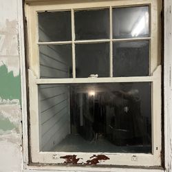 Complete Antique Vintage Weighted Pulley Window 