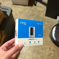 Like new Ring white Indoor Camera wired