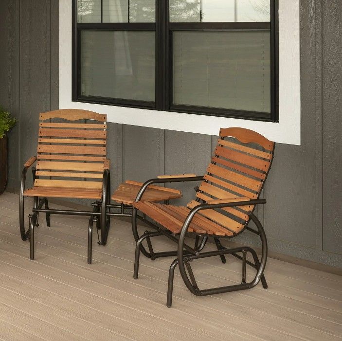 Two Chairs And Table. Te Te Glider.