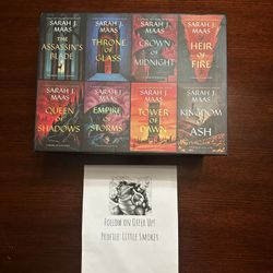 Throne Of Glass Full Set (Hardcovers) - Only Read Once
