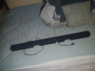 Black Soundbar with Power Cable