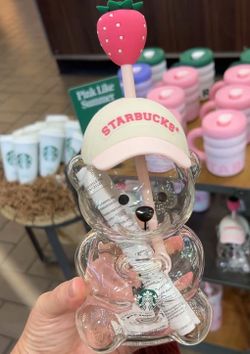 New pink bearista cup