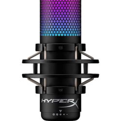 HyperX QuadCast S – RGB USB Condenser Microphone for PC, PS4, PS5 and Mac, Anti-Vibration Shock Mount, 4 Polar Patterns, Pop Filter, Gain Control, Gam