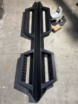 2007 To 2018 Chevy Silverado cabina Y Media Extended Cab Running Boards Estribos Escalones Side Steps 