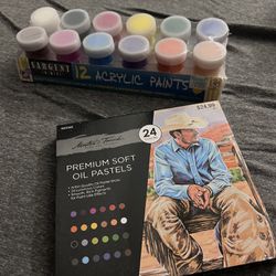 Oil Pastels And Acrylic Paints
