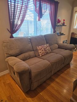 3-Seat Reclining Sofa – Very Comfortable – $250 OB
