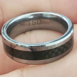 Men's Tungsten & Carbon Fiber Ring