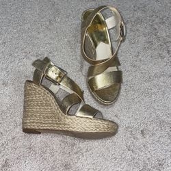 Golden MK Heels For Woman 