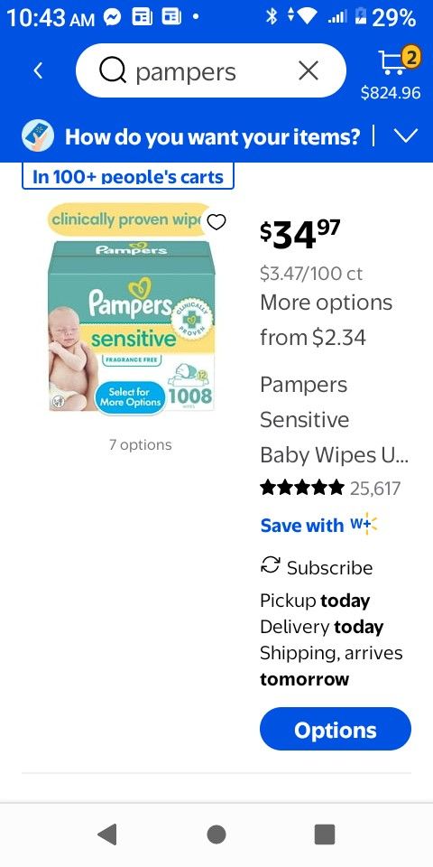 BIG BOX OF PAMPERS WIPES.....1008 Count