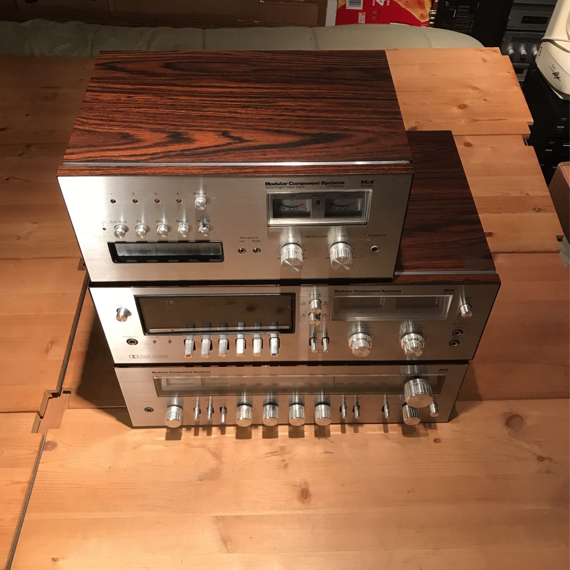 MCS Stereo Receiver, Cassette Deck, 8-Track Deck