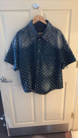 Louis Vuitton Rainbow Monogram Short-sleeved Denim Shirt