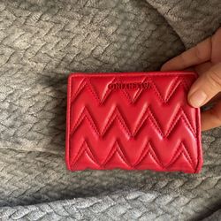 Valentino Red Wallet Leather Compact 